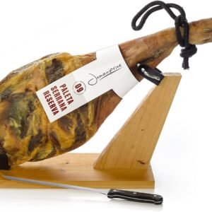 pack paleta curada con kit jamonero jamon autentico con sabor suave y equilibrado ideal para cualquier momento maestros jamoneros desde 1965 peso aprox de 4 a 5 kilos